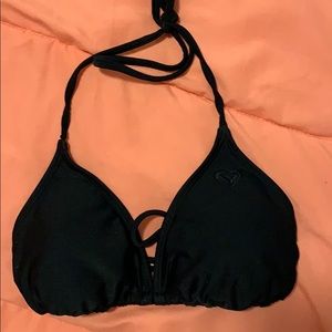 Black roxy triangle women’s bathing suit top